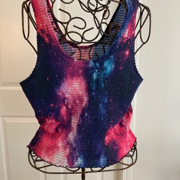 Hot Topic Tie Dye Space Galaxy Tank Top Plus Size 3X - Picture 5 of 6